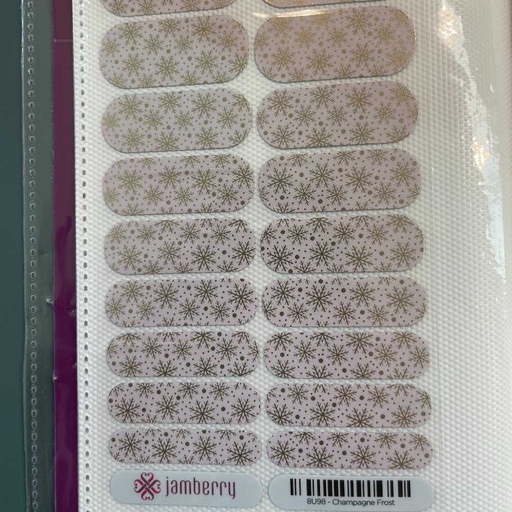 Jamberry Full Sheet Champagne Frost